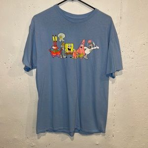 Mens Nickelodeon SpongeBob graphic T-shirt size L / Blue